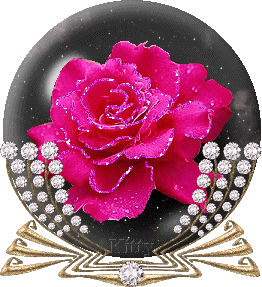 globe rose scintillante